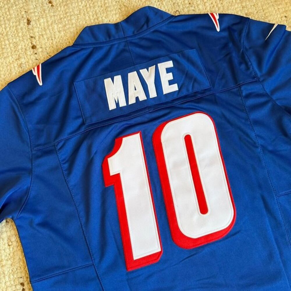 RARE 90s THROWBACK DRAKE MAYE New England Patriots Rivalries 25 Jersey S M